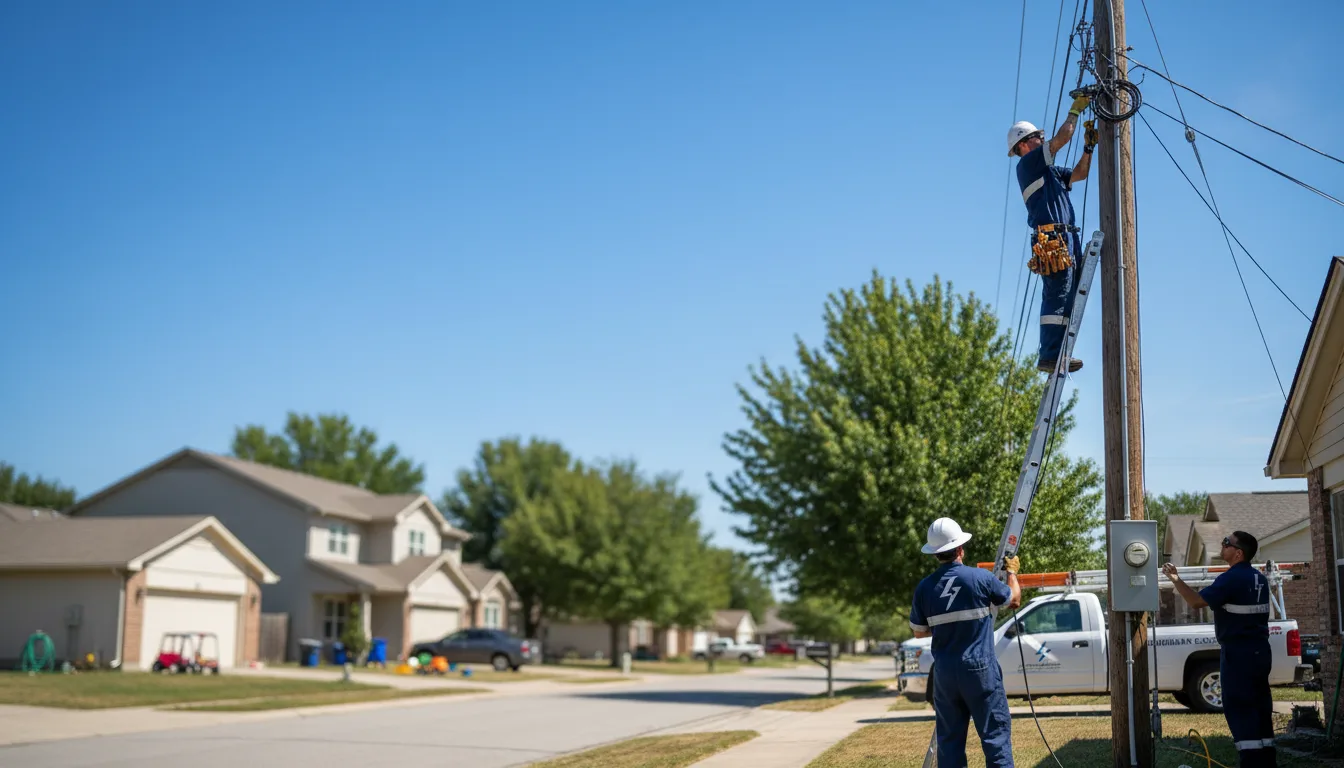 Residential electrician providing installation services in Winslow, NE